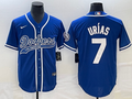 Men's Los Angeles Dodgers Julio Urias #7 Royal Player Jersey1 Joint Edition