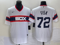 Men's Chicago White Sox Carlton Fisk #72 White Home Cooperstown Collection Team Player Jersey1