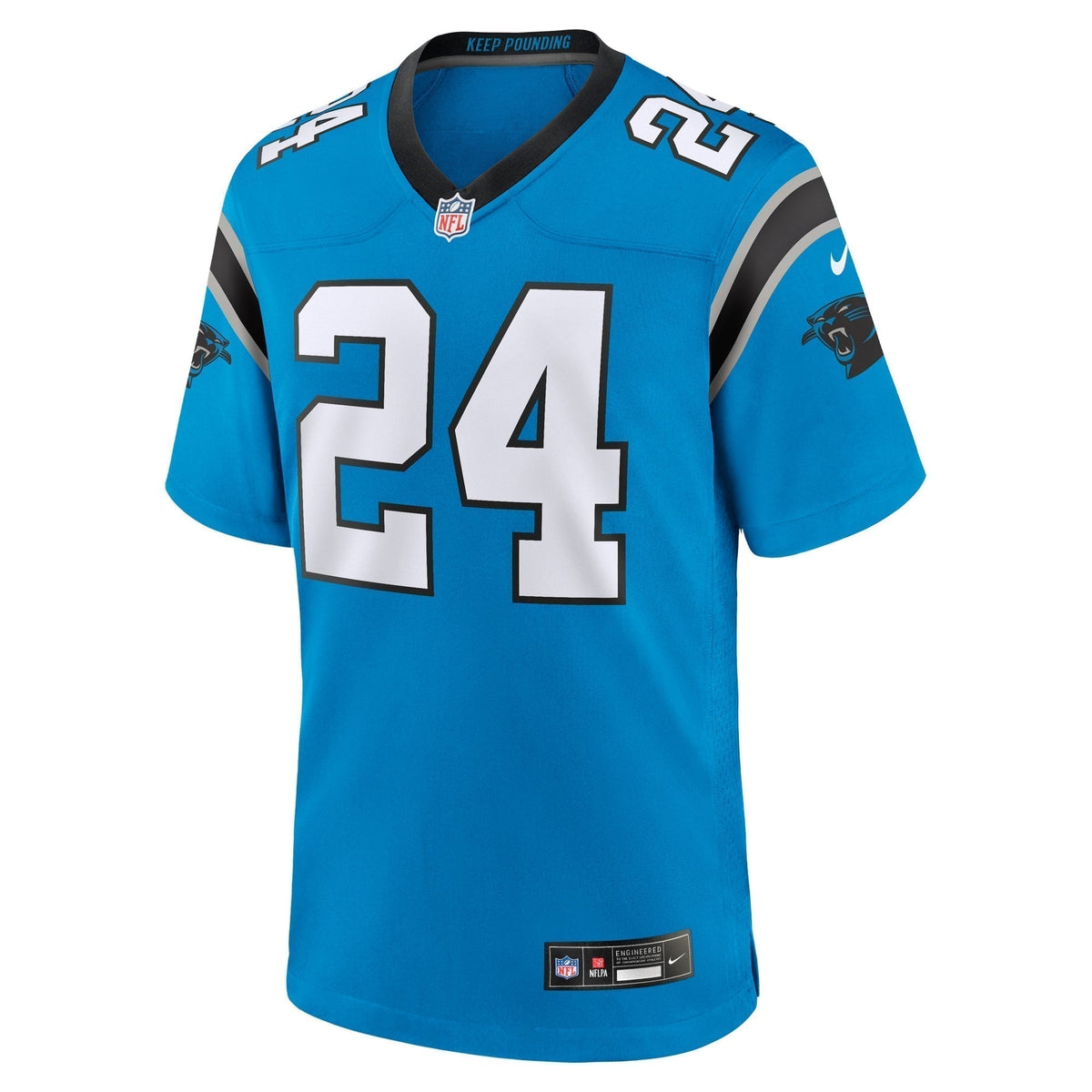 Jonathon Brooks Carolina Panthers  2024  Draft Alternate Game   Jersey - Blue