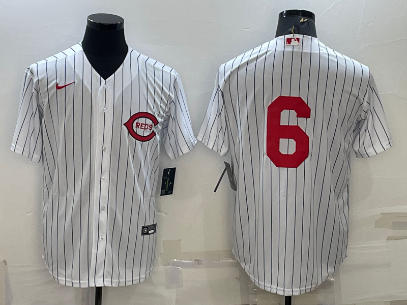 Men's Cincinnati Reds Jonathan India #6 White 2022  at Field of Dreams Game Authentic Player Jersey