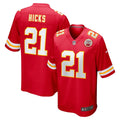 Jaden Hicks Kansas City Chiefs   Game Jersey -  Red