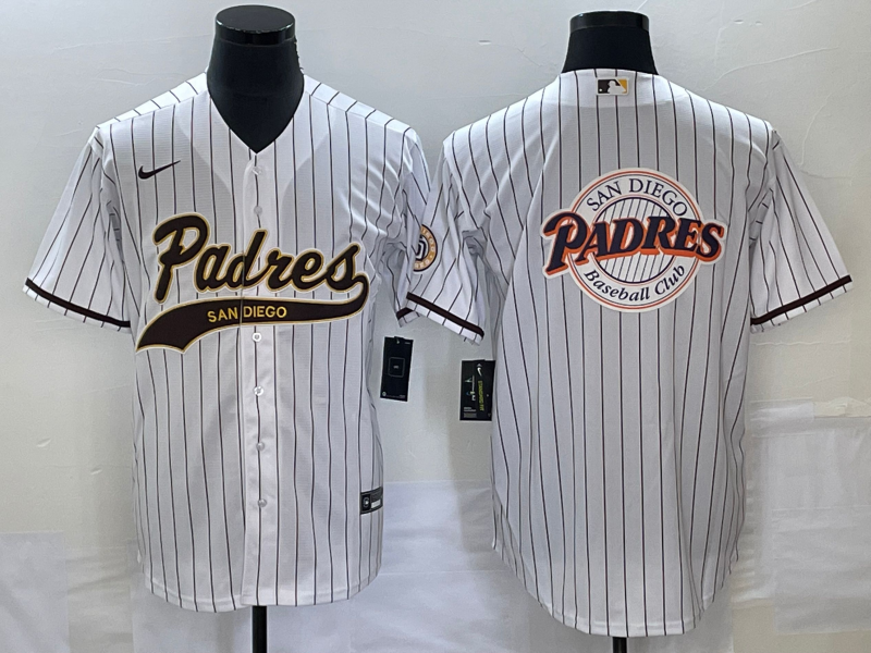 Men's San Diego Padres White Replica Player Jersey1 Joint Edition