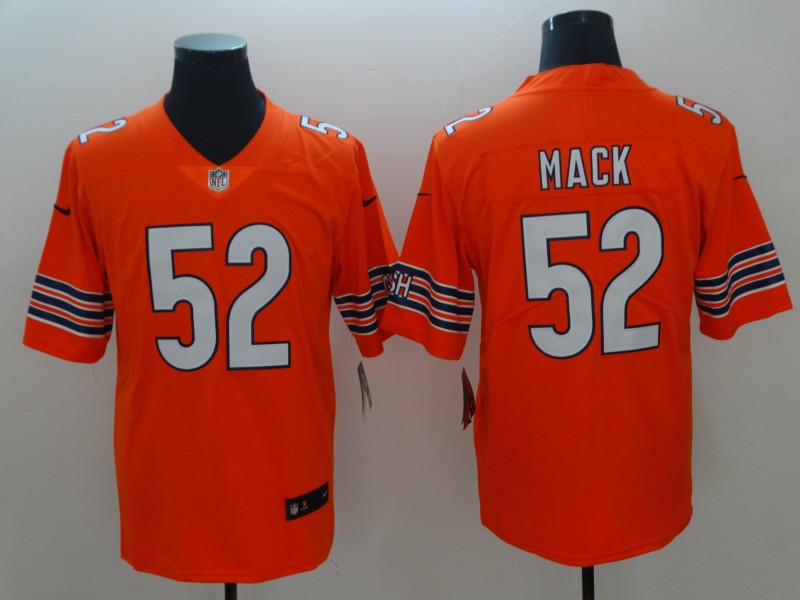 Men's Chicago Bears #52 Khalil Mack Season Jersey1 Orange