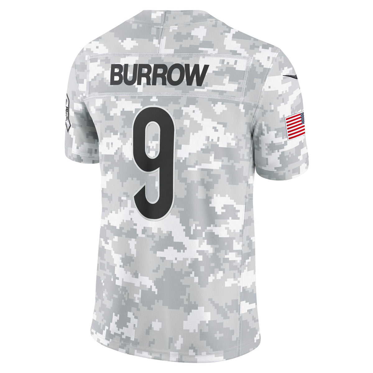 Joe Burrow Cincinnati Bengals  2024 Salute to Service Limited Jersey - Arctic Camo