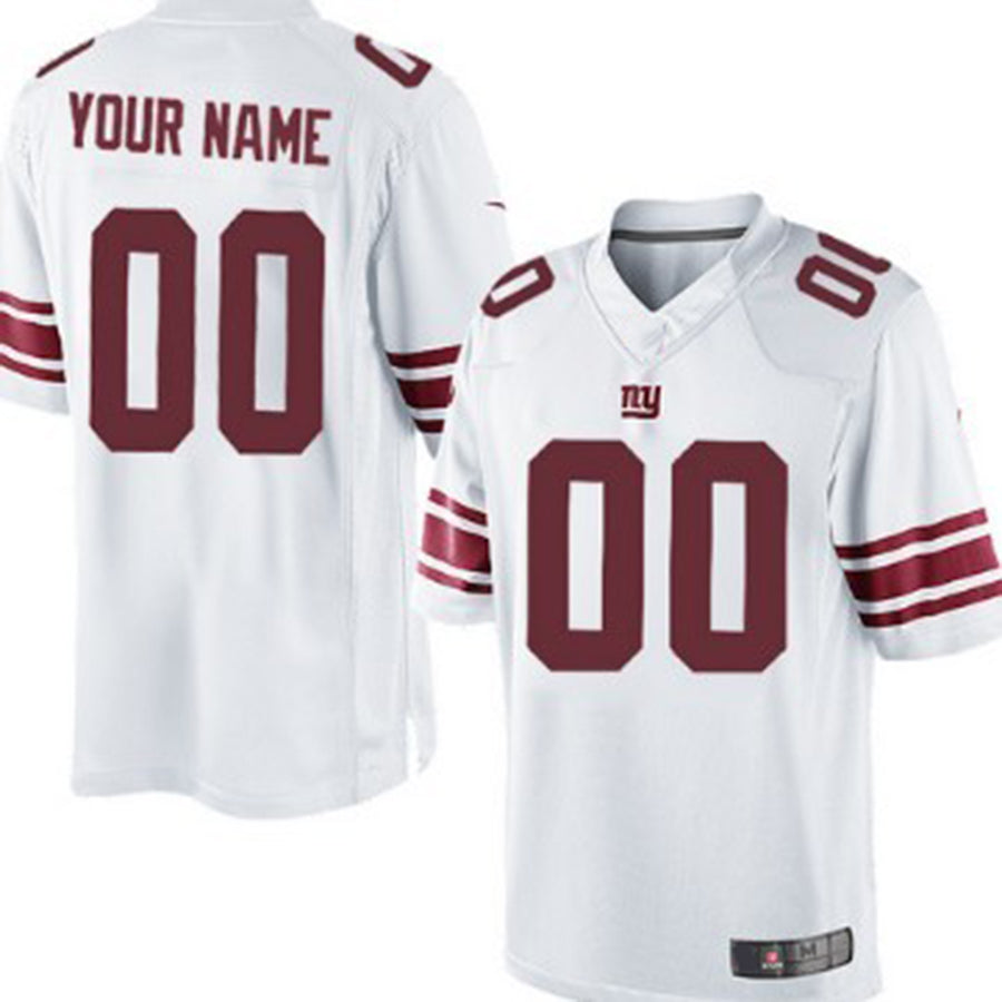 Custom1 New York Giants White Limited Jersey1 Stitched American Football Jerseys
