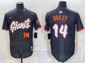 Men's San Francisco Giants Patrick Bailey #14 Anthracite 2025 City Connect Limited Jersey