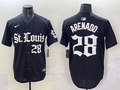 Men's St. Louis Cardinals Nolan Arenado #28 Black Game Player Jersey