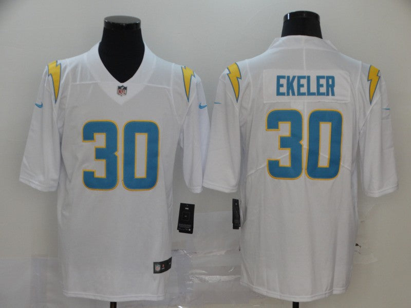 Men's Los Angeles Chargers Austin Ekeler #30 White Game Jersey1