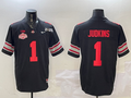 Men's Ohio State Buckeyes Quinshon Judkins #1 Black 2025 CFP Final National Champions Patch F.U.S.E. Jersey
