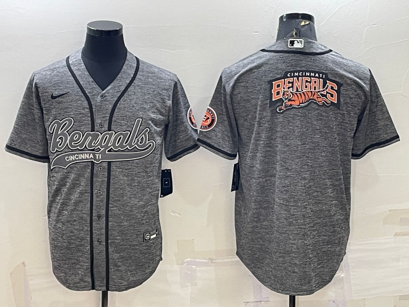 Men's Cincinnati Bengals Grey Fashion Jersey1