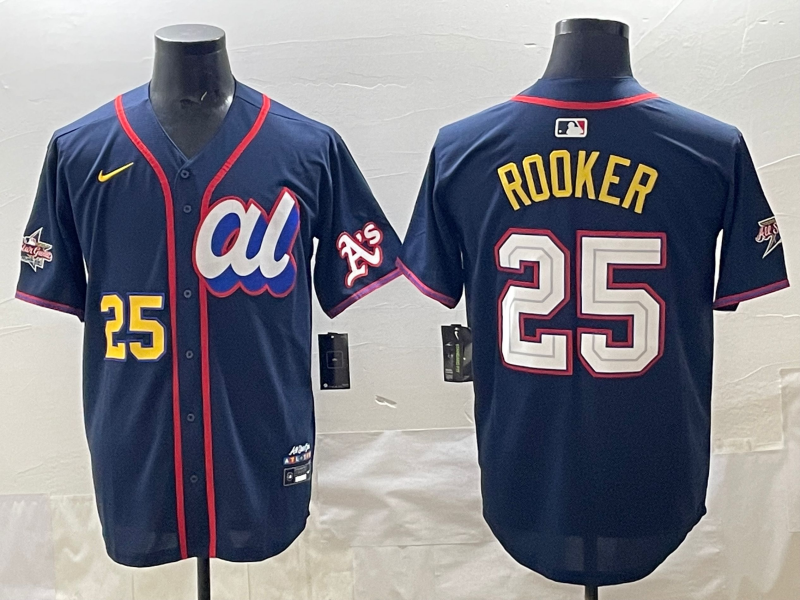 Men's American League Brent Rooker #25 Navy 2025 All-Star Edition Limited Player Jersey