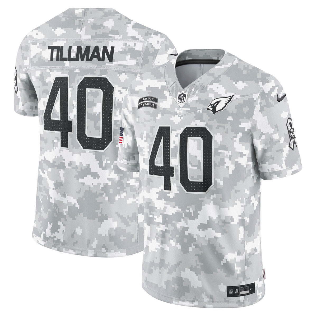 Pat Tillman Arizona Cardinals  2024 Salute to Service Retired   Limited Jersey - Arctic Camo