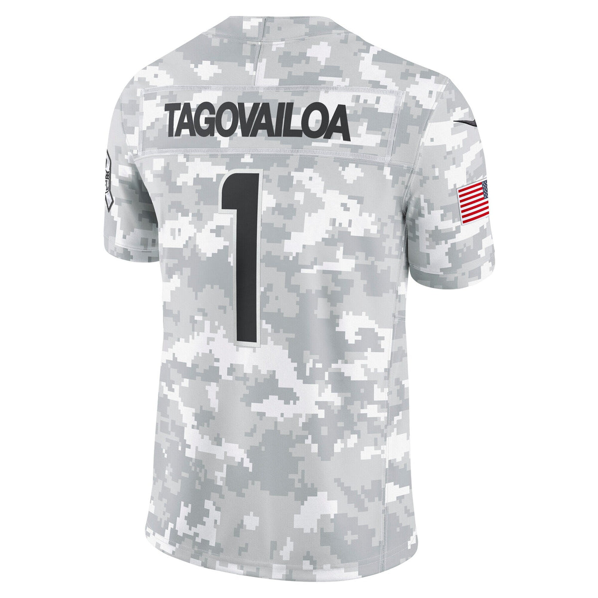 Tua Tagovailoa Miami Dolphins  2024 Salute to Service Limited Jersey - Arctic Camo