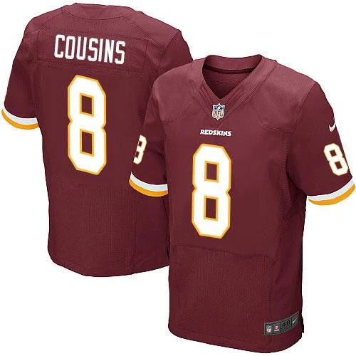 Kirk Cousins Burgundy Men's Stitched  Elite Jersey