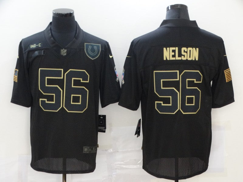 Men's Indianapolis Colts Quenton Nelson #56 Black Game Jersey1