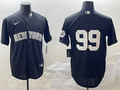 Men's New York Yankees Aaron Judge #99 Black Player Jersey1