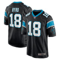 Damiere Byrd Carolina Panthers  Game   Jersey - Black