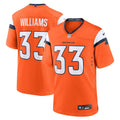Javonte Williams Denver Broncos  Mile High Collection Game Jersey - Orange