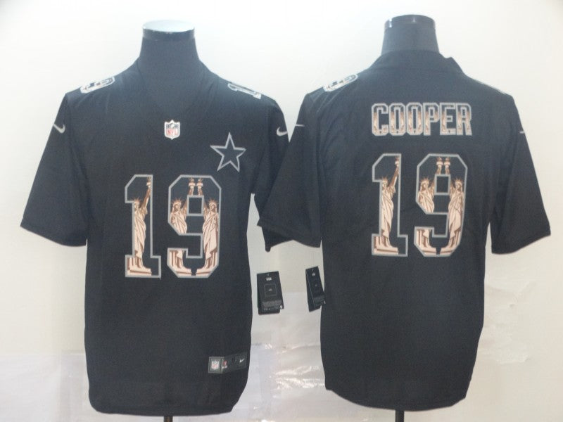 Men's Dallas Cowboys Amari Cooper #19 Black Authentic Player Game Jersey1
