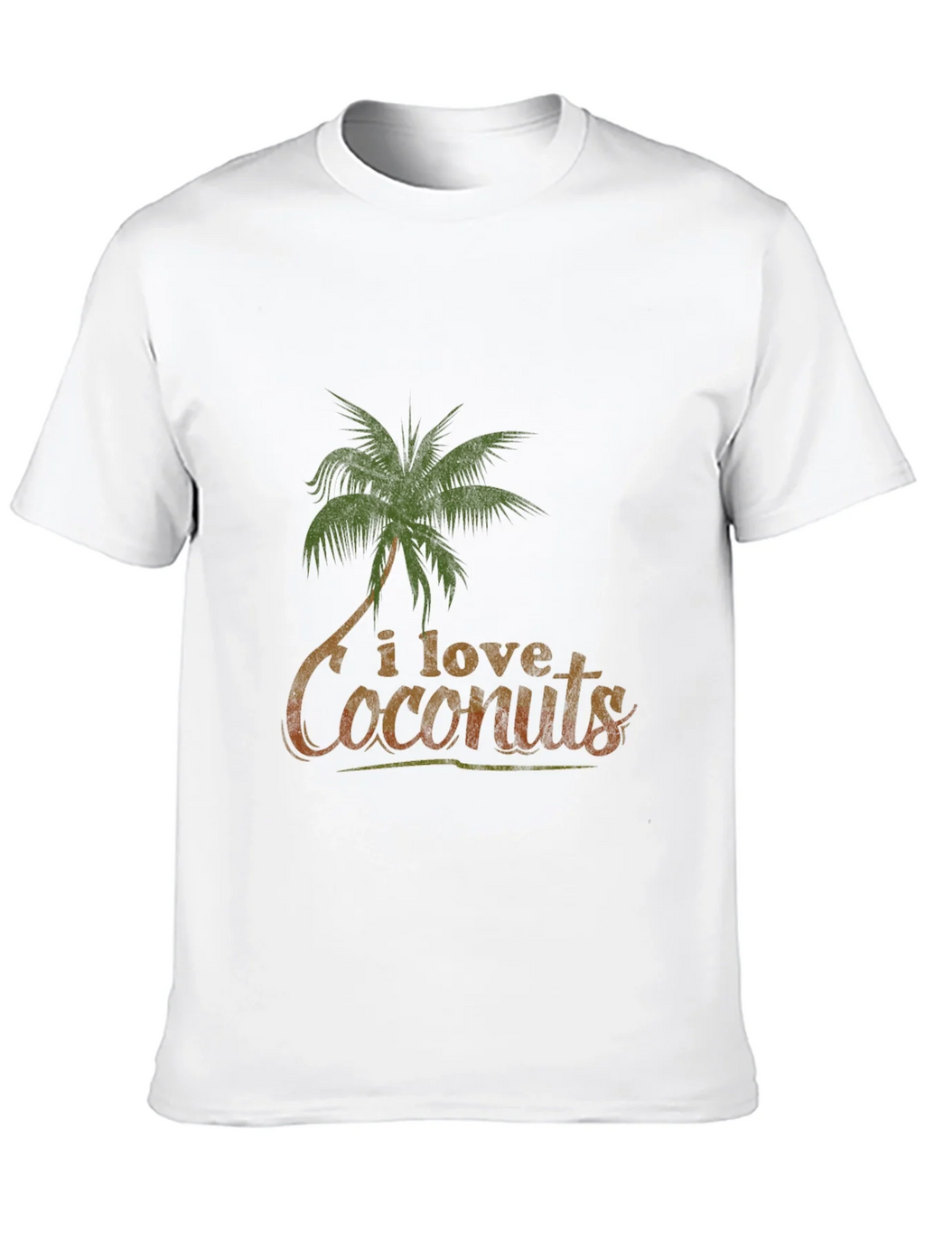 I Love Coconuts Graphic Tee - Tropical Vibe T-Shirt