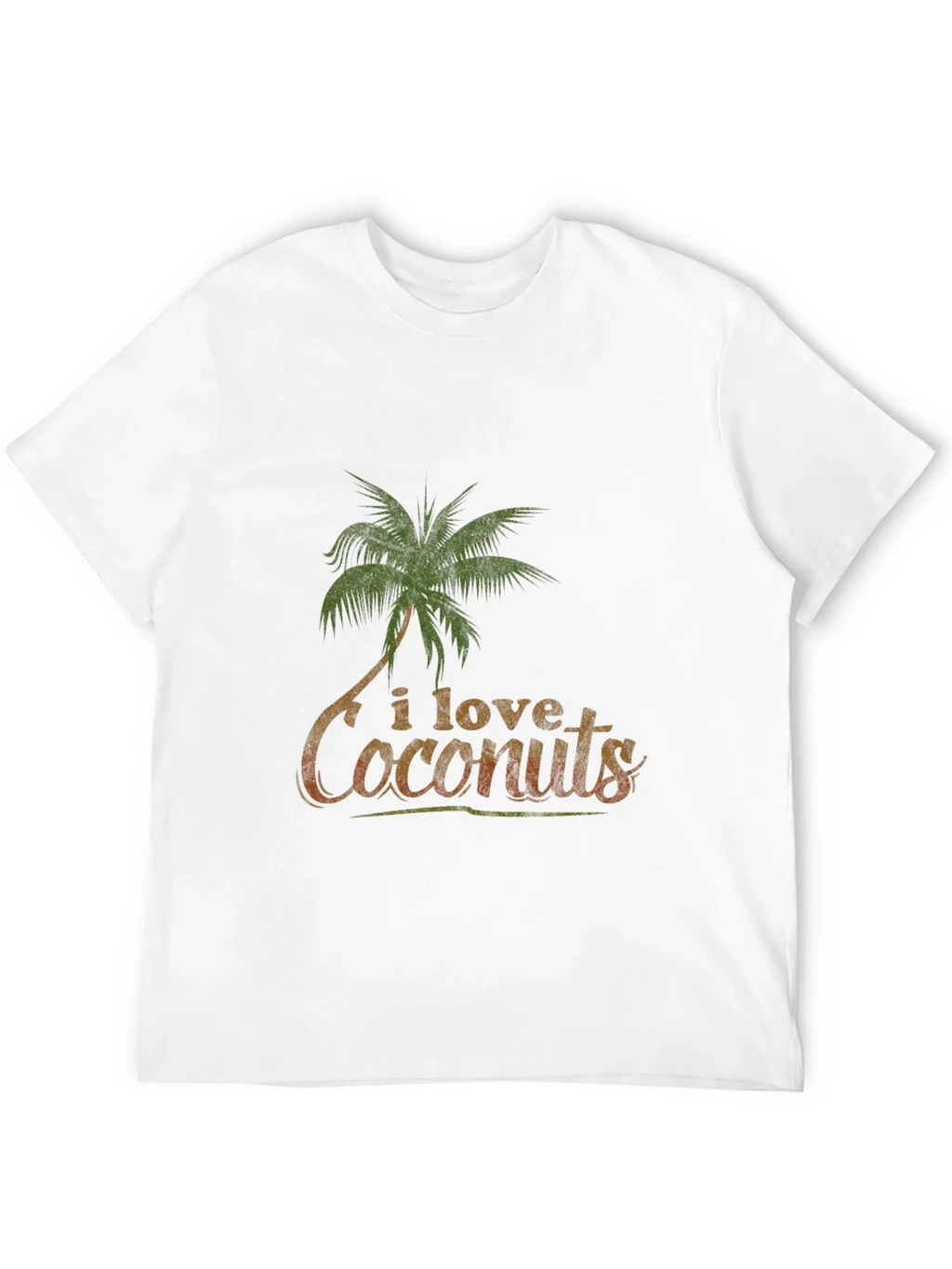 I Love Coconuts Graphic Tee - Tropical Vibe T-Shirt