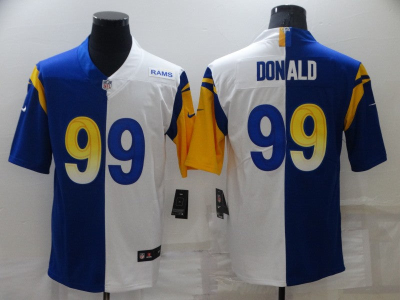 Men's Los Angeles Rams Aaron Donald #99 Blue/White Game Jersey1