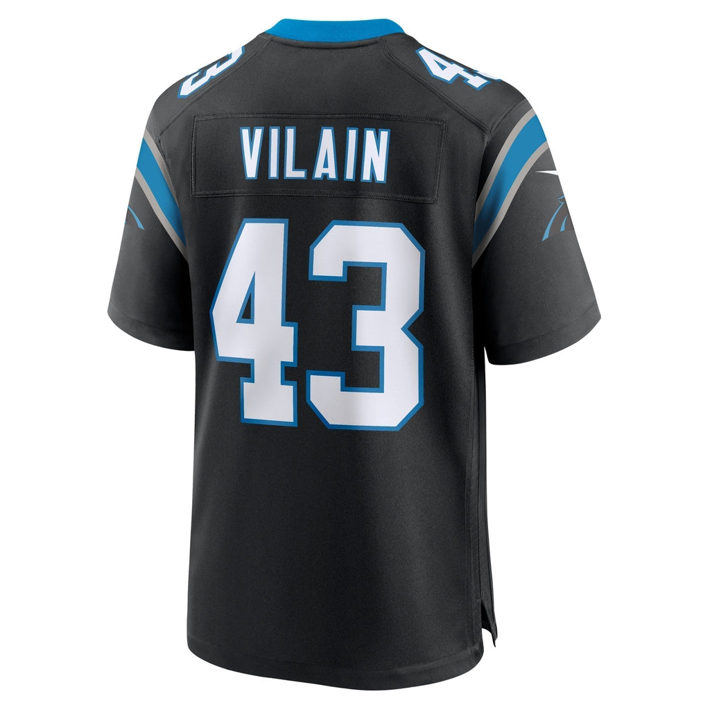 Luiji Vilain Carolina Panthers   Game Jersey -  Black
