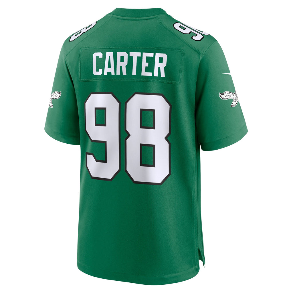 Jalen Carter Philadelphia Eagles  Alternate Game Jersey - Kelly Green