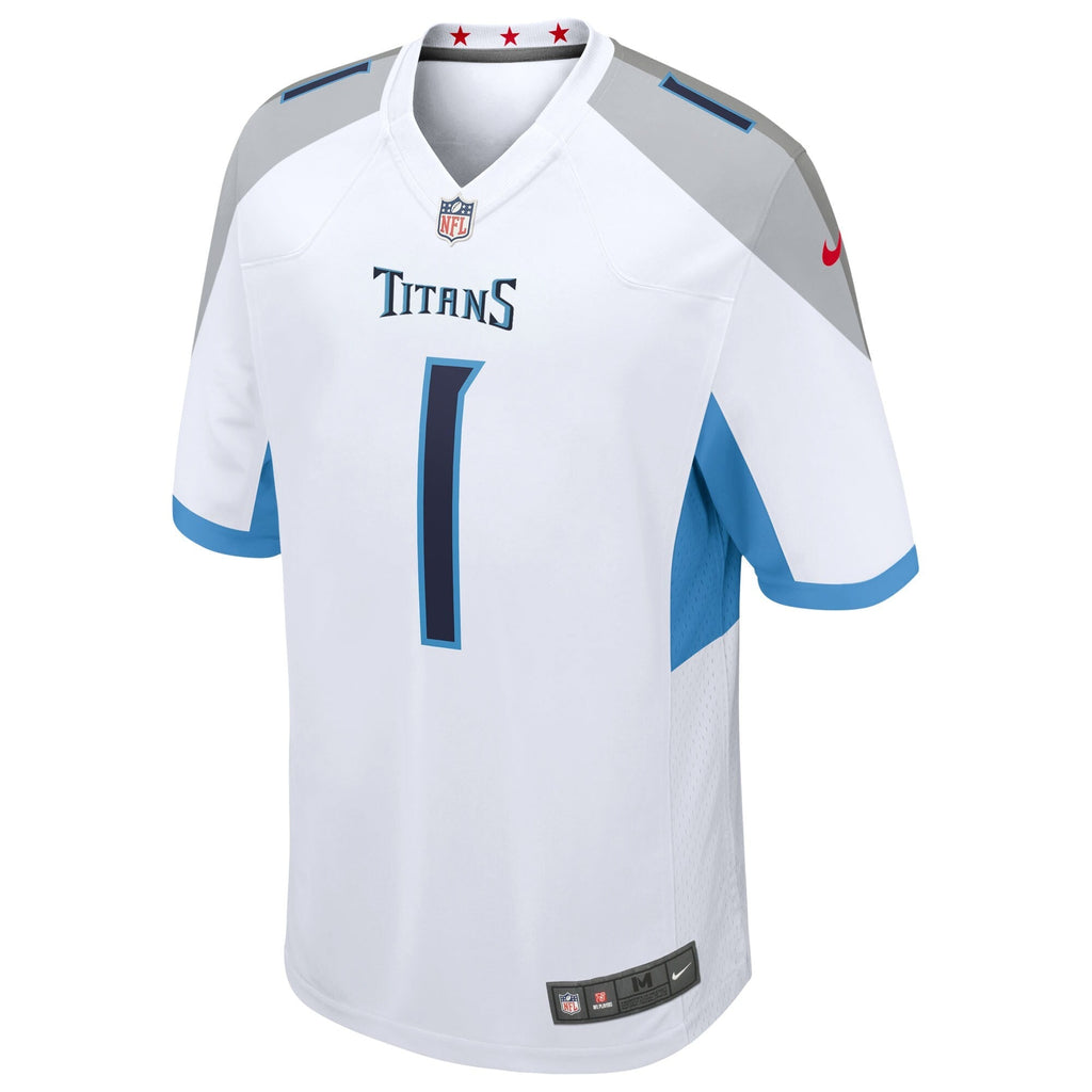 Tennessee Titans Cameron Ward  White 2025  Draft First Round Pick Game Jersey