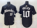 Men's Milwaukee Brewers Sal Frelick #10 Black Replica Team Jersey