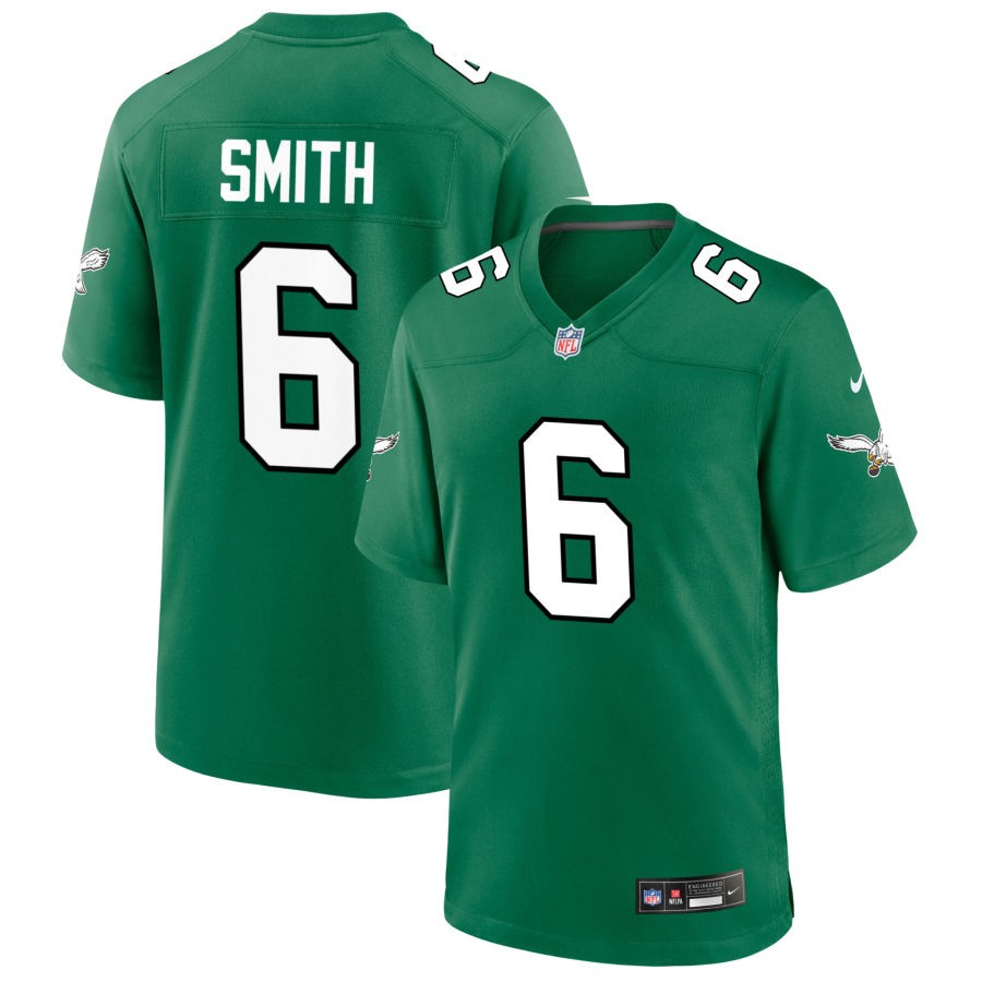 CLEARANCE Devonta Smith Kelly Green Philadelphia Eagles Throwback Jersey