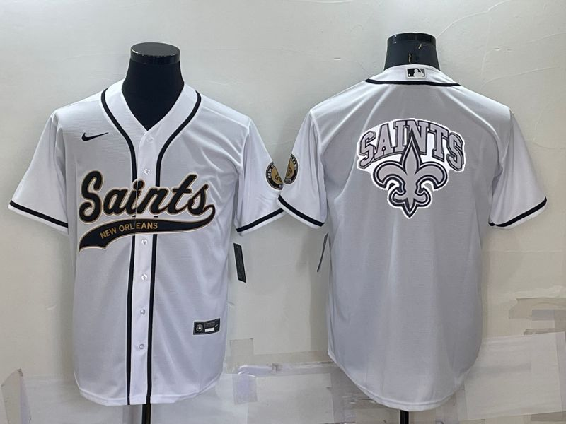 Men's New Orleans Saints White Game Jersey1