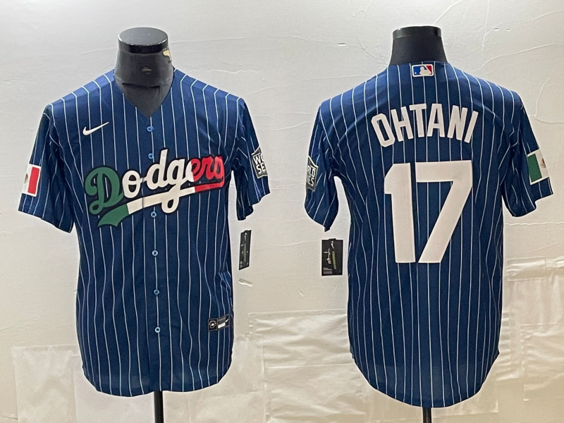 Men's Los Angeles Dodgers Shohei Ohtani #17 Royal Authentic Team Jersey1