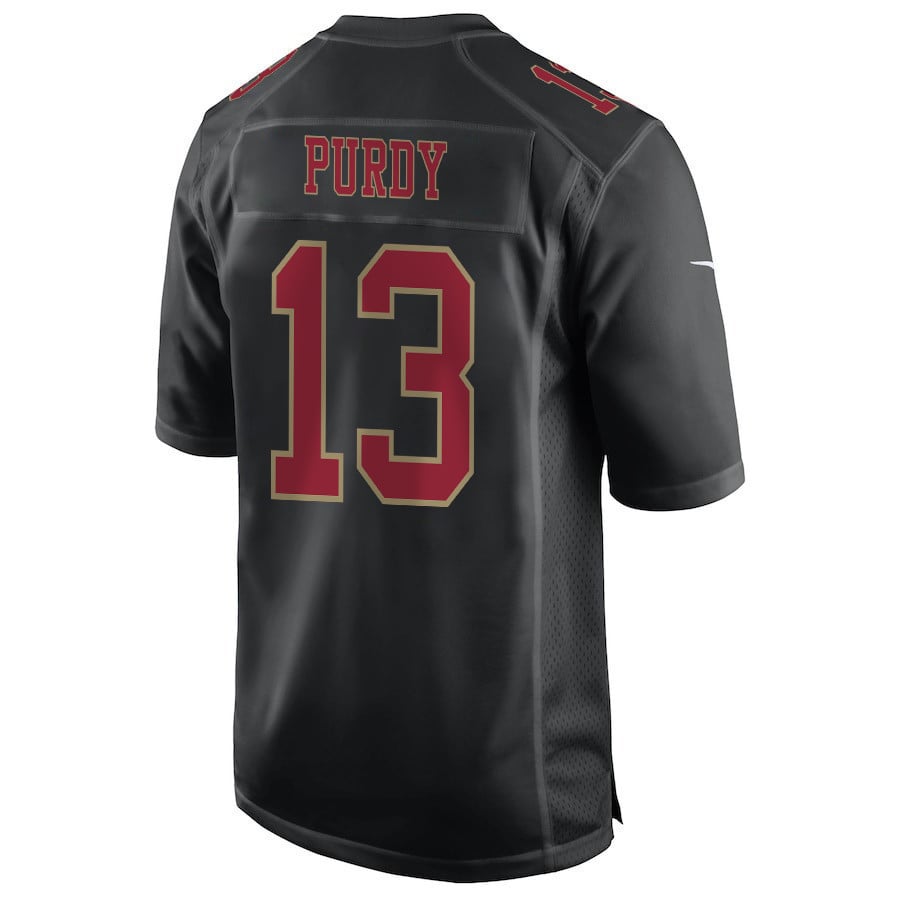 Brock Purdy 13 San Francisco 49ers Super Bowl LVIII Patch Fashion Game Men Jersey - Carbon Black