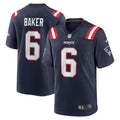 Javon Baker New England Patriots  Team Game Jersey -  Navy