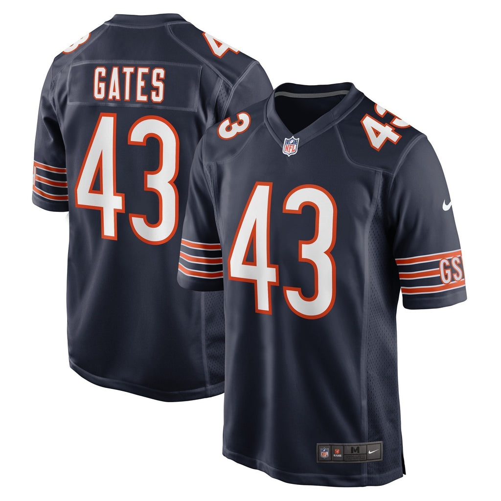 DeMarquis Gates Chicago Bears  Game   Jersey - Navy