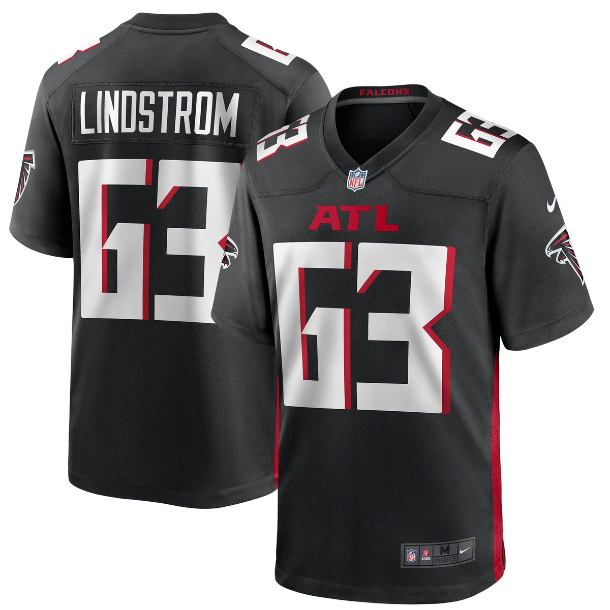 Chris Lindstrom Atlanta Falcons  Game Jersey - Black
