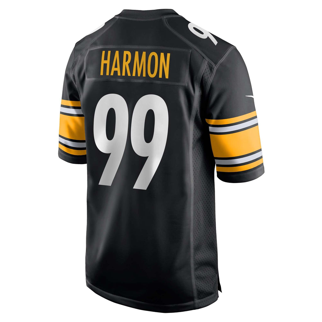 Men's Pittsburgh Steelers Derrick Harmon  Black 2025  Draft First Round Pick Game Jersey
