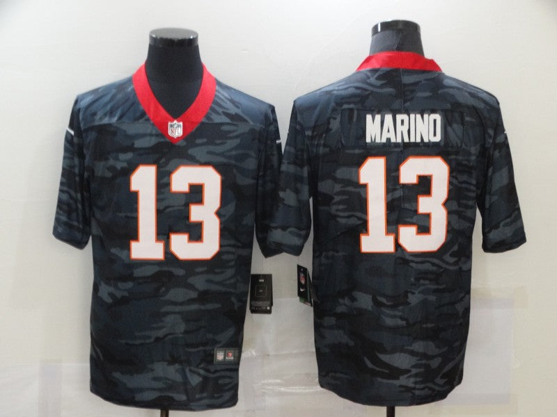 Men's Miami Dolphins Dan Marino #13 Gray Camouflage Game Jersey1