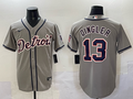 Men's Detroit Tigers Dillon Dingler #13 Gray Limited Player Jersey