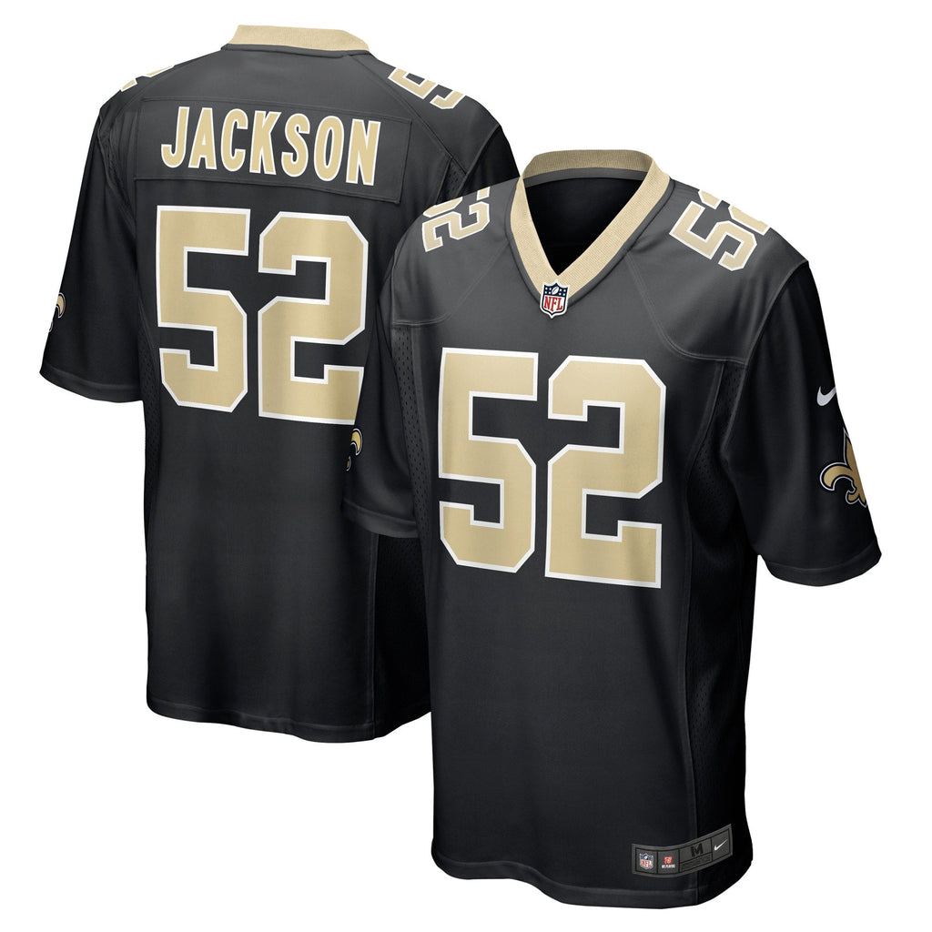 D'Marco Jackson New Orleans Saints  Game   Jersey - Black