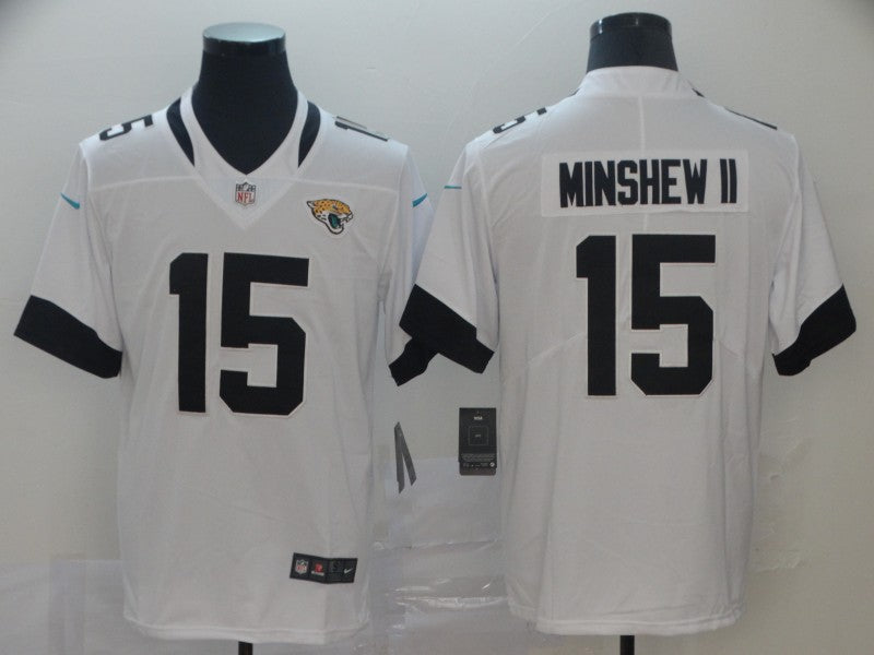 Men's Jacksonville Jaguars Gardner Minshew II #15 White Game Player Jersey1