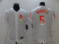 Men's San Francisco Giants Pat Burrell #5 White Replica Baseball Jersey1 City Edition