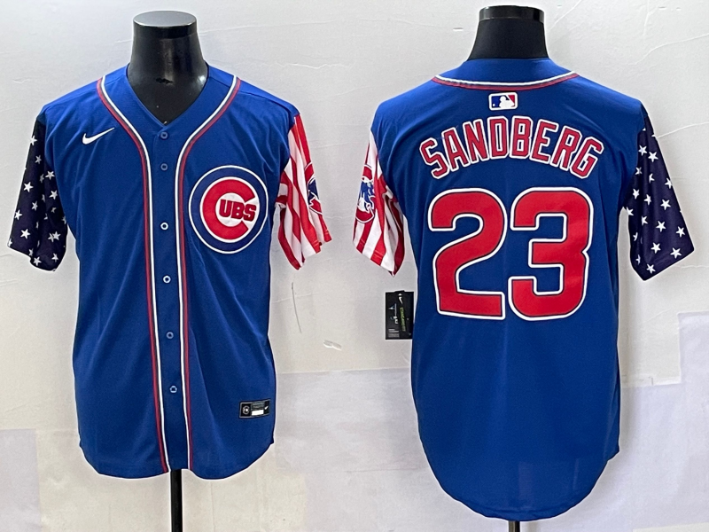 Men's Chicago Cubs Ryne Sandberg #23 Royal Alternate Limited Player Jersey