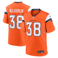 Jaleel McLaughlin Denver Broncos  Team Game Jersey -  Orange