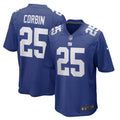 Jashaun Corbin New York Giants  Game   Jersey - Royal