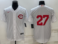 Men's Cincinnati Reds Scott Rolen #27 White 2022  at Field of Dreams Game Authentic Player Jersey1