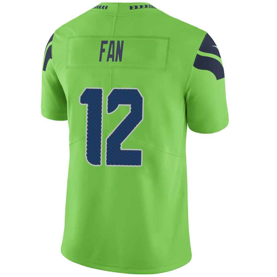 #12 12th Fan Player S.Seahawks Green Vapor F.U.S.E. Limited Football Jerseys