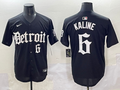 Men's Detroit Tigers Al Kaline #6 Black Limited Player Jersey
