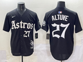 Men's Houston Astros Jose Altuve #27 Black Team Player Jersey